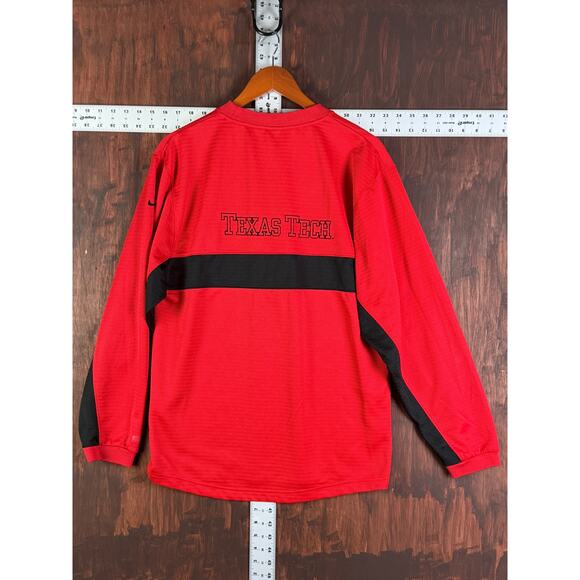 Texas Tech Red Raiders Nike Team 2005 Center Logo Sideline LS Red Black Small - Picture 12 of 12